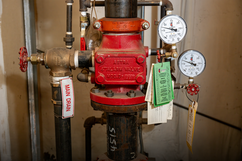 NFPA 25 internal pipe inspection